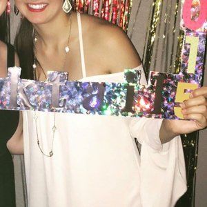 🍀TOBI Off the Shoulder Bell Sleeve Ivory Dress